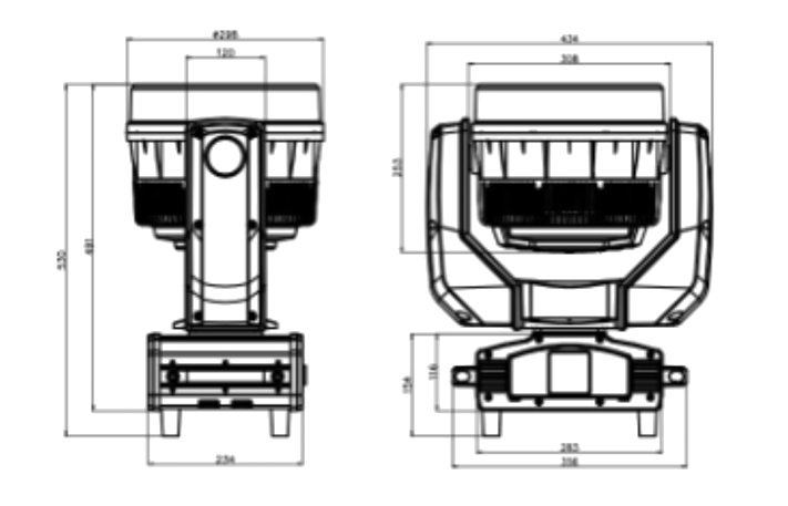 HCW 1940 IP Dimensions Diagram
